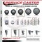Service Caster 4 Inch Thermoplastic  Rubber Wheel Swivel 58 Inch Threaded Stem Caster Set 2 Brakes SCC SCC-TS20S414-TPRB-58212-2-TLB-2 - alternate 5